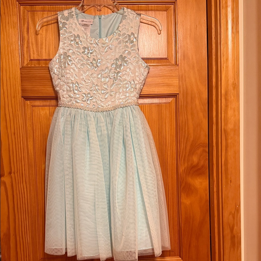 Bonnie‎ Jean Light Blue Floral Dress